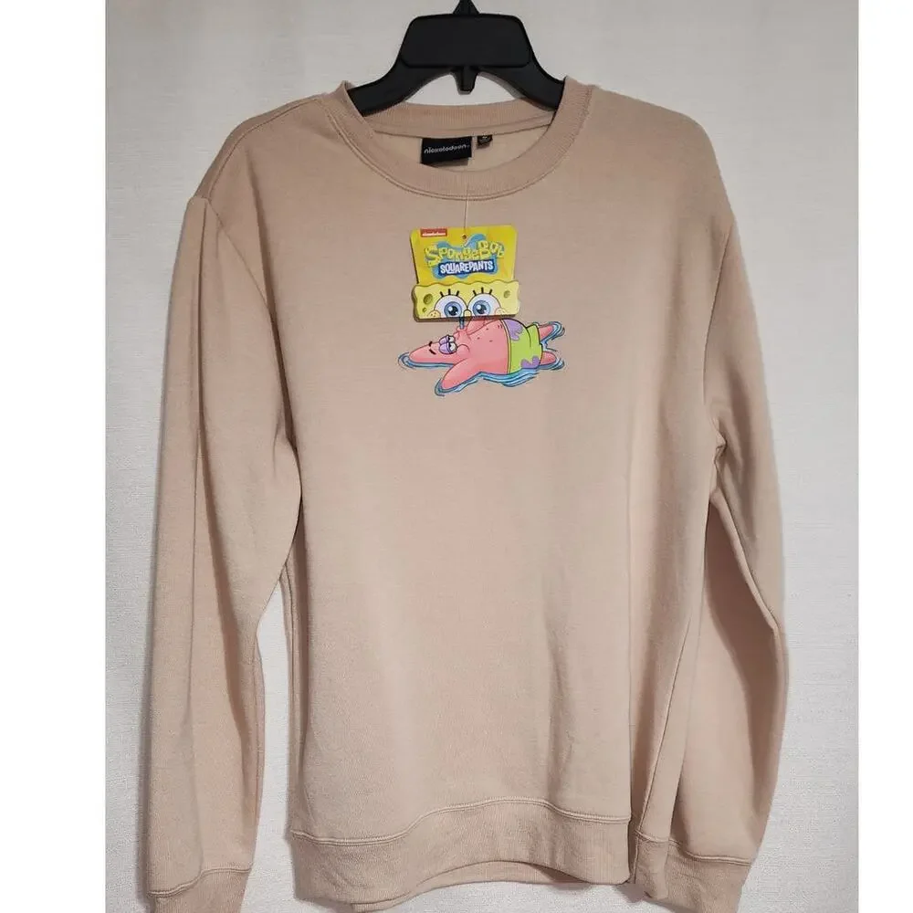 Sponge bob sweatshirt men's medium-first picture is back of sweatshirt